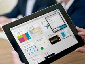Crisis Report presented on an ipad